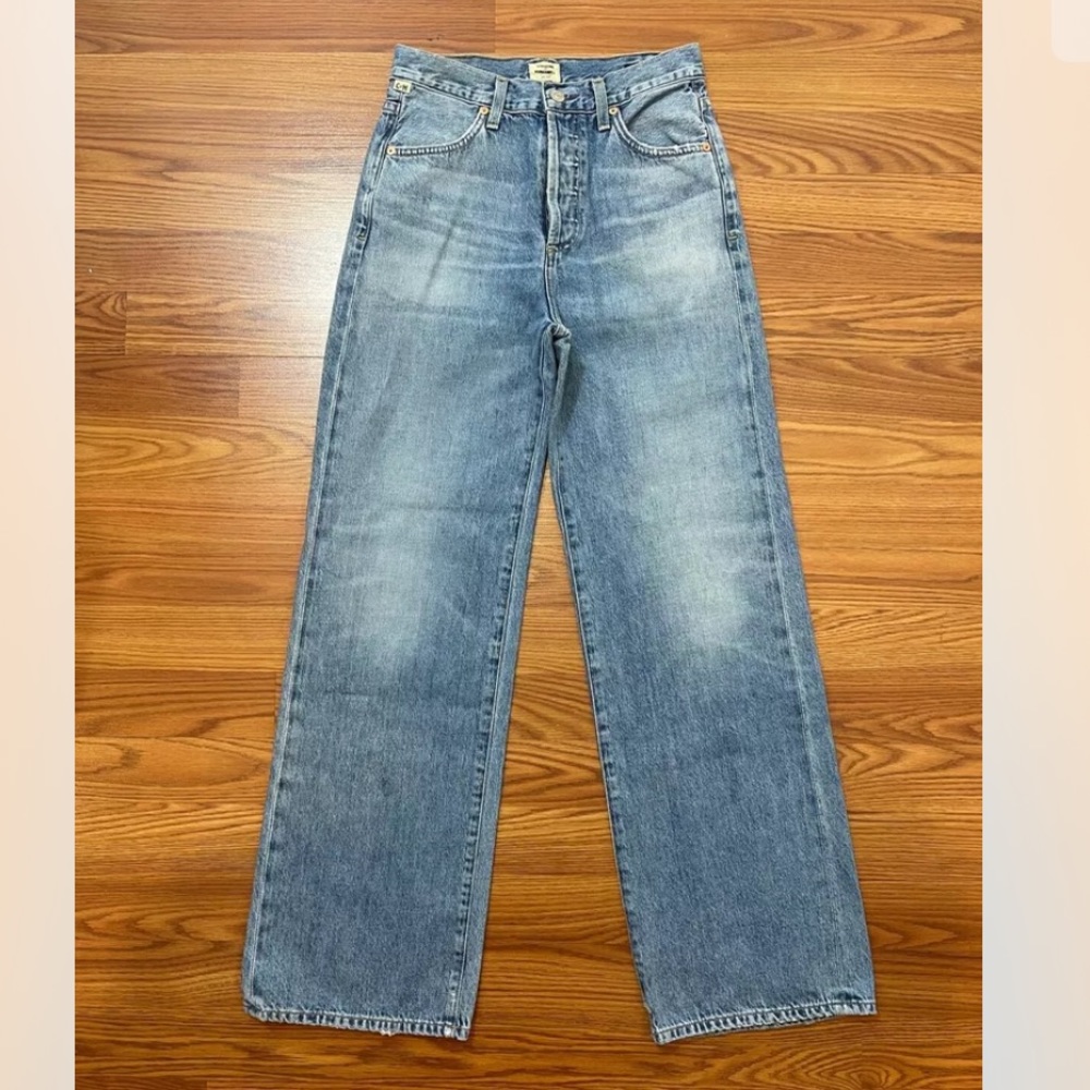 Citizens Of Humanity Light Blue Wide Leg Jeans - Picture 4 of 8